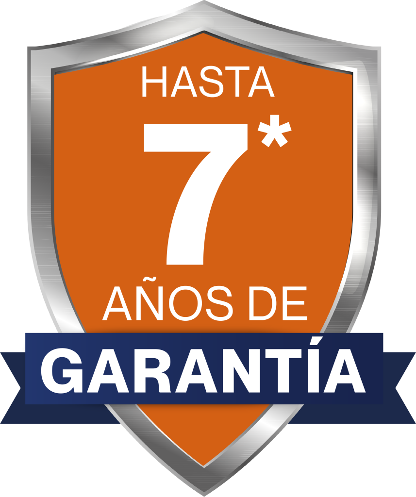 hasta 7 años de garantia